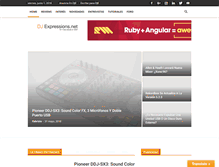 Tablet Screenshot of djexpressions.net